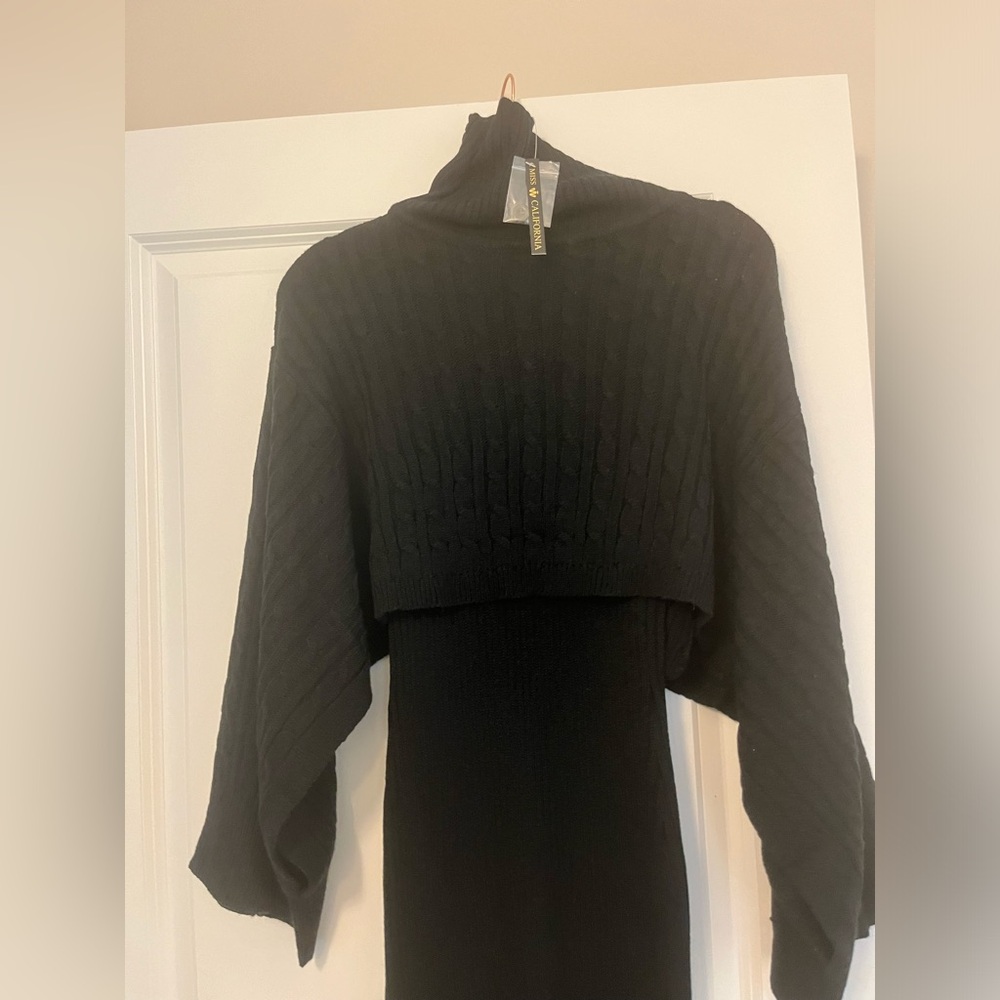 Black Sweater Dress - Boutique Brand